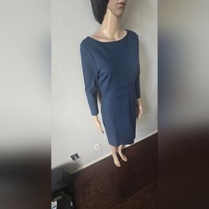 Elegant SHEATH Navy Blue Dress